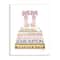 Stupell Industries Pink Gold Heels Bookstack Glam Fashion Design Wood Wall Plaque